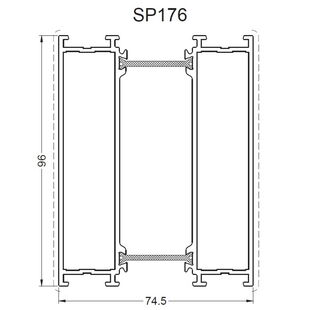 Aliplast SP176 - Rahmenverbreiterung - 96mm