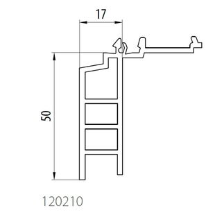 Aluplast 120210 - Steinbankanschluss - 50mm