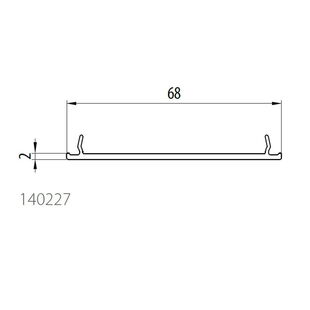 Aluplast 140227 - Rahmenverbreiterung - 2mm