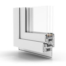 Kunststof kozijnen Aluplast IDEAL Neo MD Renovation 40 - Profiel buitenzijde