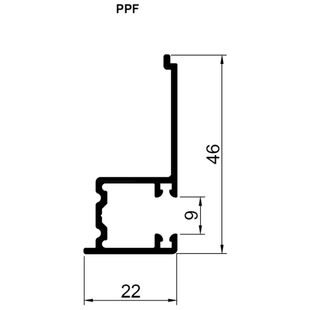 Raffstorekasten Führungsschiene PPF