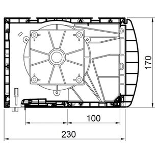 Aufsatzrollladen SKT Opoterm mit Kastenhöhe 170mm oval