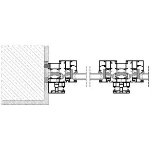 Aufsatzrollladen SKT Einbaubeispiel 1 Führungsschiene zweiseitig