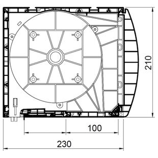 Aufsatzrollladen SKT Opoterm mit Kastenhöhe 210mm oval