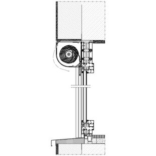 Vorbaurollladen SKP Einbaubeispiel 4 in Laibung mit Dämmung