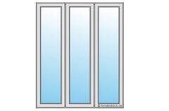 3-flüglige Balkontür