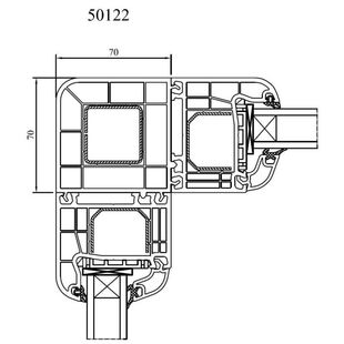 Drutex Iglo 5 Eckverbinder 90° Eckkopplung 50122