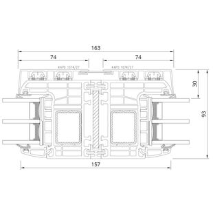 Drutex Iglo Energy AluCover - 70001-50124 Fest Kopplung Stahl