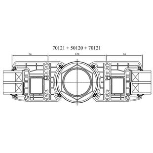 Drutex Iglo Energy Eckverbinder Variabel 180° Eckkopplung 70121 50120 70121
