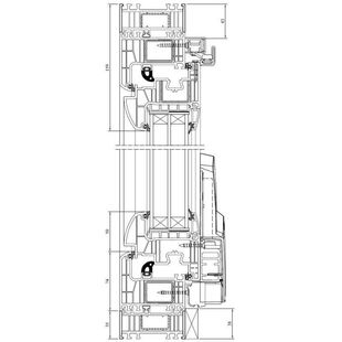 Drutex Iglo Energy Parallel-Schiebe-Kipp-Tür PSK-Tür Rahmenverbreiterung + 35mm