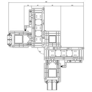 Drutex Iglo HS Tür Eckverbinder 90° mit HS-Tür Detail