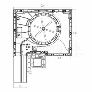 Aufsatzrollladen Elite XT mit Kastenhöhe 175mm