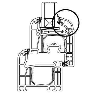 Kunststoff Iglo 5 Glasleiste für 24mm Verglasungsdicke