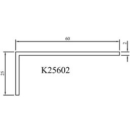 Abdeckleiste mit Winkelprofil K25602 Schema