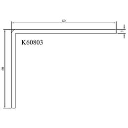 Abdeckleiste mit Winkelprofil K60803 Schema