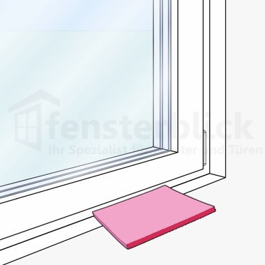 Kunststofffenster reinigen mit Putzlappen