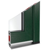 Kunststofftürprofil Iglo Energy in Moosgrün