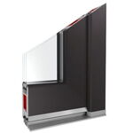 Kunststofftür Schwarz