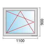 Venstermaat 1100x900mm