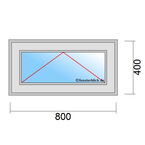 Venstermaat 800x400mm