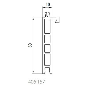 Salamander 406 157 Bankanschlussprofil 60mm