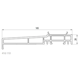 Salamander 416 110 Fensterbank aussen 145mm