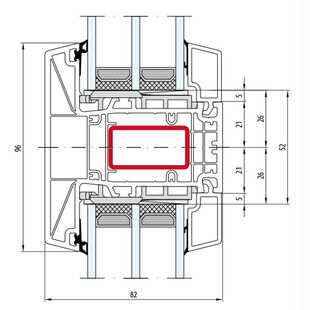 Salamander bluEvolution 82 Pfosten 96mm - HO9320