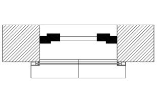 Vorbaurollladen Führungsschiene Position Mauerwerk