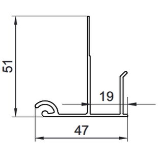 Vorbaurollladen Putzleiste LT 19