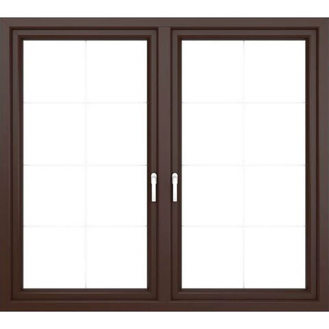 2-vleugelig kunststof kozijn Iglo Premier chocoladebruin