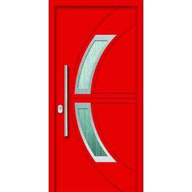 Haustür Modell KN 700 in Rot