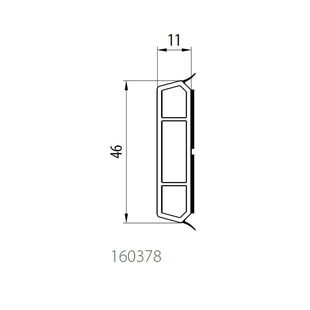 Aluplast 160378 - aufgesetzte Sprossen - 46mm