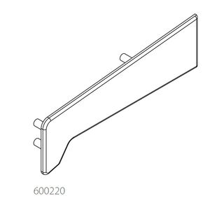 Aluplast 600220 - Vensterbank - Eindkap