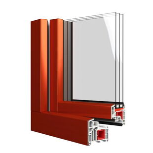 Kozijnen Aluplast IDEAL 8000 Aluskin met aluminium voorzetprofiel