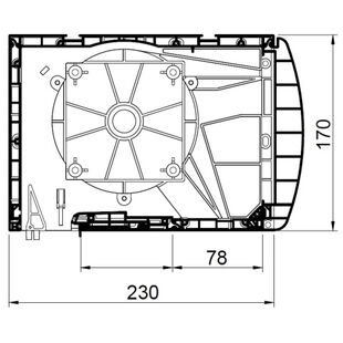 Aufsatzrollladen SKT Opoterm mit Insektenschutz 170mm oval
