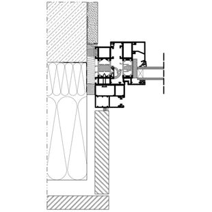 Vorbaurollladen SP-E Einbaubeispiel 4 Führungsschiene