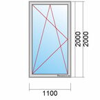 Balkontür Maß 11000x2000mm