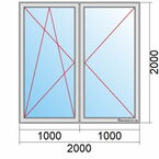 Balkontür Maß 2 m breit