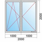 Balkontür Maß 2 m breit