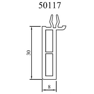 Drutex Anschlussprofil 30mm 50117