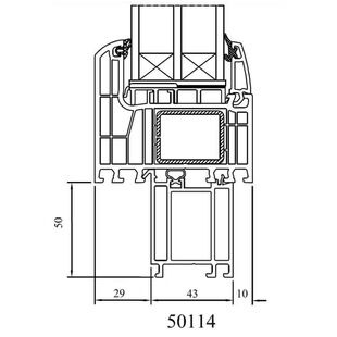 Drutex Iglo Energy Fenster mit Bankanschluss 50mm 50114