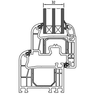 Drutex Iglo Light 3-fach Verglasung 32mm