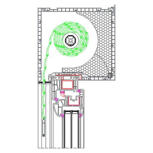 technische Details Drutex Aufsatzrollladen 215mm
