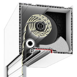 Drutex opbouwrolluik RN 215 mm doorsnede