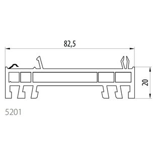 Gealan 5201 - Rahmenverbreiterung 20mm
