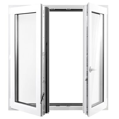 Kunststofffenster offen zum Lüften