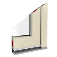 Kunststofftürprofil Iglo 5 in Cremeweiß