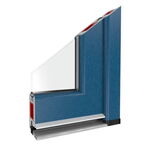 Kunststof deur blauw