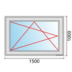 Venstermaat 1500x1000mm