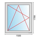 Venstermaat 1500x1700mm